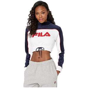 Fila Women's Active Cop <b>Top</b> LS Shirt Sporty Lightweight Spandex Printed Plus Size <b>Blue</b>/<b>White</b>/<b>Red</b> | 100% Authentic - Product Image 1