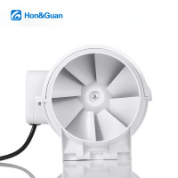 Ventilateur de gaine en ligne à flux mixte Hon&Guan de 5 pouces, 220 V, petit volume, léger