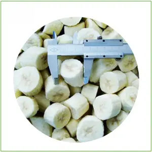 IQF冷凍バナナ高品質スライス全体に皮または皮をむいた調理済みバナナ角度