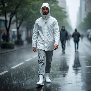 Traje cortavientos de nailon 100% para hombre, traje ligero para senderismo y montaña, ropa informal impermeable para exteriores, chándal cortavientos para hombre - Product Image 2