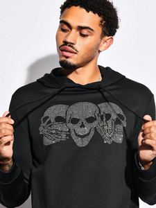 Sweat-shirts pour hommes en strass de qualité supérieure 2026, 100% coton, thermiques, légers, de bonne qualité - Product Image 5