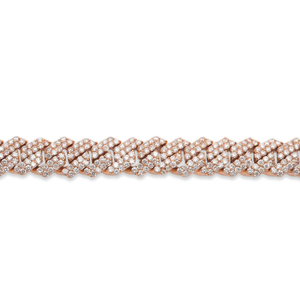 Pulsera de Hip Hop de Rock Street de alta calidad, joyería de rapero de diamante Natural de oro de 14 quilates, pulsera de Hip Hop de enlace cubano - Product Image 6