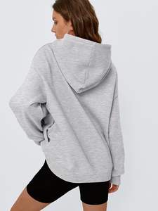 Sudadera con capucha extragrande personalizada para mujer, ropa informal, el mejor material usado, sudaderas con capucha extragrandes transpirables para mujer - Product Image 4