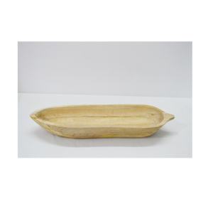 Fancy Luxuries Natural Wood <b>Large</b> Oval Serving <b>Bowl</b> Unique Design Classic Indian <b>Bowl</b> for Home Hotel and Restaurant Serving <b>Bowl</b> - Product Image 6
