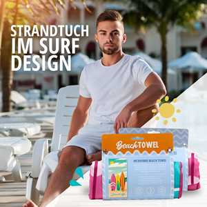 Toalla de Playa de Microfibra de Lujo, Secado Rápido, Diseño Estampado en Relieve, Antiarena, Certificada GRS, Viene con Bolsa - Product Image 2