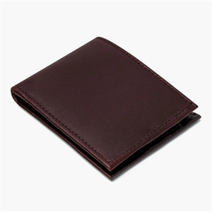 Slim and Classic MagFlap Leather <b>Wallet</b> For <b>Men</b> dark <b>brown</b> - Product Image 5