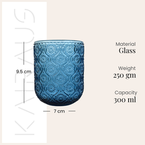 Elegante Juego de 2 Vasos Reutilizables de Madera de Palisandro Azul Vintage con Diseño Floral para Fiestas - Product Image 3