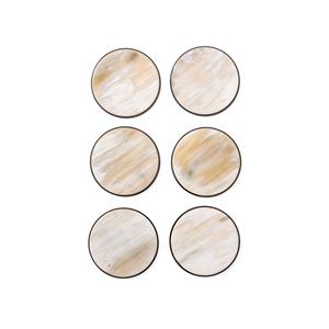 Posavasos de cuerno de búfalo de alta calidad para accesorios de comedor de lujo Posavasos únicos de cuerno de búfalo para personalización de protección de mesa - Product Image 4