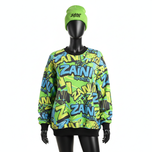 Sweat-shirt oversize pour femme, en polaire polyester premium 280 GSM, doux, chaud, impression par sublimation, logo personnalisé, sweat-shirts respirants pour femme - Product Image 1