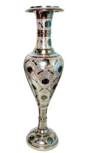 Florero hecho a mano de latón con diseño de pavo real, decoración clásica Vintage para el hogar, jarrones de metal de exportación al por mayor - Product Image 4