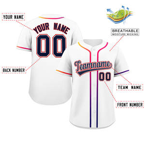 2025 maillots de baseball vierges de sublimation pure uniformes de chemise de baseball en gros personnalisés - Product Image 1