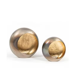 Porte-bougie chauffe-plat en cuivre finition bronze, design attrayant, forme ronde en métal, prix compétitif et faible MOQ - Product Image 1