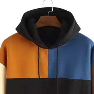 2025 nueva llegada sudaderas con capucha de estilo de invierno para hombres hechas a medida Material de poliéster de algodón informal con cuello con capucha de patrón sólido - Product Image 3