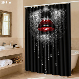 Custom Printed Waterproof Shower <b>Bathroom</b> Rug <b>Set</b> for <b>Bathroom</b> Non-Slip Shower Curtain Bath <b>Mat</b> - Product Image 3