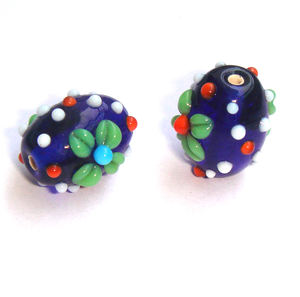 Cuentas de vidrio, materiales artísticos y artesanales, cuentas sueltas en negro, azul y blanco para hacer joyas, collar, pulsera, decoración de pendientes - Product Image 6
