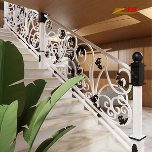 Rampe d'escalier intérieure en fer forgé du Vietnam Fer forgé décoratif avec fonctionnalité de sécurité et attrait visuel - Product Image 1