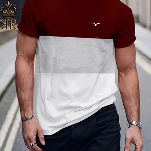 Diseño impreso manga corta hombres 2025 nuevo verano puro algodón suelto pesado manga corta Camiseta - Product Image 4