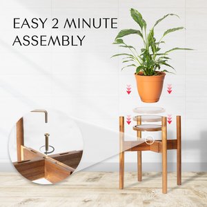 Soporte para maceta de madera sólida, hecho a mano, a granel, precio barato, nuevo estilo - Product Image 6