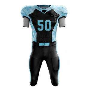 Ensemble d'uniformes de football américain axé sur les performances, conçu pour l'entraînement et les matchs, avec un tissu flexible - Product Image 1