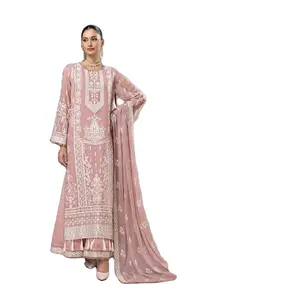 Best Quality Georgette Fabric With Sequence Work Pakistani And Lahori Shalwar Kameez For Women