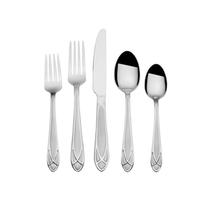 Diseño tradicional juego de cubiertos de acero inoxidable vajilla boda evento cubiertos cena cuchillo cuchara tenedor hogar restaurante Decoración - Product Image 1