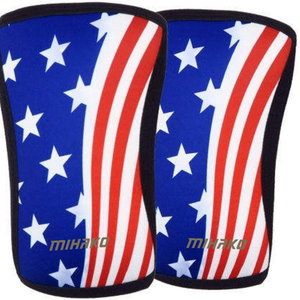 Accesorios deportivos Mangas de rodilla Venta al por mayor 2025 Mangas de rodilla personalizadas Levantamiento de pesas Mangas de rodilla personalizadas - Product Image 1