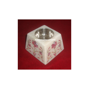 Embutido de mármol blanco de alta calidad más hermoso de aspecto atractivo con quemador Bakhoor de trabajo de nácar para decoración del hogar - Product Image 1