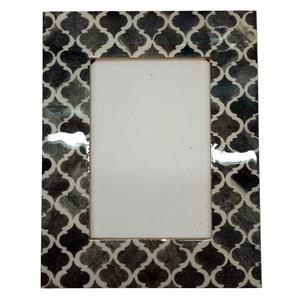 Cadre photo indien fabriqué à la main en corne et os Conception personnalisée en bois de résine Boîte cadeau avec logo de haute qualité Prix de gros Meilleure vente - Product Image 1