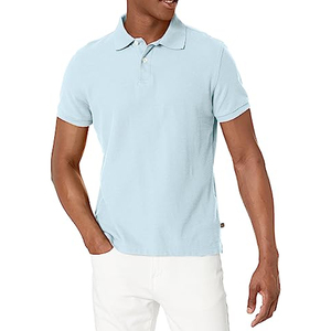 Golf pour hommes de conception personnalisée de haute qualité pour T-Shirt polo d'été en gros décontracté Logo brodé intelligent motif solide - Product Image 2