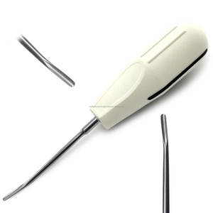 Ensemble de 8 élévateurs manuels ergonomiques de précision pour la luxation des racines, certifiés CE, instruments chirurgicaux dentaires argentés - Product Image 4