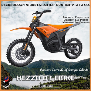 New HEZZO D3 Electric Dirtbike 60V 3500W Midrive 14Inch Road Ebike with 50Miles Range <b>Smart</b> Electronic <b>Max</b> Load 150 kg - Product Image 2