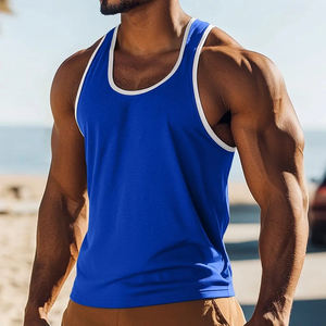 Débardeur athlétique pour hommes chemise d'entraînement de gymnastique sans manches musculation gilet musculaire vêtements de sport d'été t-shirt d'entraînement - Product Image 4