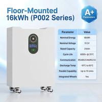 Système de stockage d'énergie domestique Tianon NK16S314BL-V1 51,2V 16kWh LiFePO4 avec cellules de qualité A 200Ah, monté en rack, IP21, 10-20kW tout-en-un