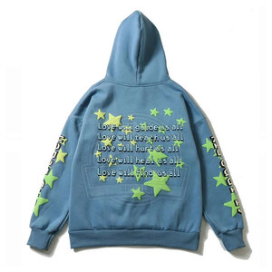 เสื้อมีฮู้ดลายพัฟขนแกะสีพื้นสำหรับผู้ชายฤดูหนาวคุณภาพระดับพรีเมียมใส่สบายเป็นมิตรกับสิ่งแวดล้อม - Product Image 2