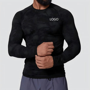 Nouveau T-shirt de sport pour homme 2026, à manches longues, respirant, séchage rapide, anti-transpiration et anti-plis, motif uni - Product Image 1