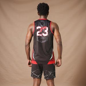 Último Diseño Personalizado de Uniformes de Baloncesto para Adultos, Conjuntos Transpirables de Tallas Grandes, Ropa de Baloncesto Sublimada - Product Image 3