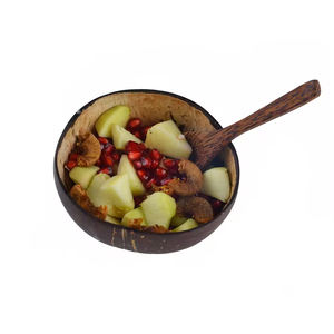 Cuencos de cáscara de coco Natural de la mejor calidad, vajilla de madera redonda desechable para frutas, diseño moderno para postres y acampar - Product Image 6