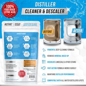 ACTIVE Descalcificador de Destiladores, Limpiador de Ácido Cítrico, 2 lb, Cristales a Granel para Destiladores de Agua, Hervidores, Calderas y Dispensadores - Product Image 5