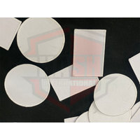 Tissu sergé presse à chaud impression patchs vierges impression par sublimation patch vierge avec plastique polyester