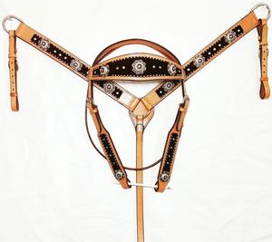 Cabezal occidental con ajuste de hardware personalizado Logotipo personalizado Cabezal anatómico occidental a bajo precio - Product Image 2