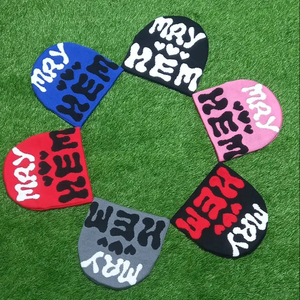 Gorro de punto acrílico Unisex de alta calidad OEM personalizado con logotipo bordado estilo Hip Hop de moda para hombres para negocios en la playa - Product Image 4