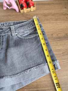 Vintage S Taille Denim Shorts Jeanagers Autre Artisanat Jeans Pantalon Court - Product Image 6