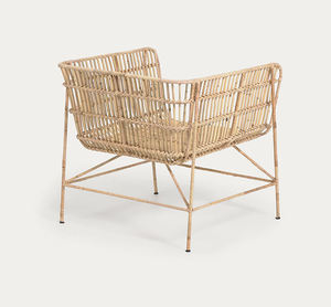 Chaise longue en rotin naturel Weavaform pour manger personnel unique papier de beauté balinais pinte région boîte animée chambre Wrap - Product Image 3