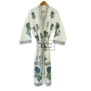 Albornoz de Algodón Estampado a Mano al por Mayor - Product Image 2