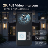 Système d'interphone vidéo IP 2K Hiwink avec déverrouillage par reconnaissance faciale, sonnette de villa 4 à 8 postes, sécurité domestique intelligente Tuya, IP65, aluminium, OEM