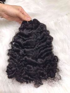 Extensiones de cabello humano Remy con tinte más oscuro alineado cutícula virgen de Color natural rizado vietnamita trama cruda sin procesar superventas - Product Image 2