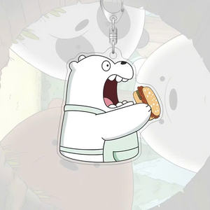 พวงกุญแจอะนิเมะรูปหมีสามตัวน่ารักแข็งแรงและมีเสน่ห์สำหรับทุกคน - Product Image 5