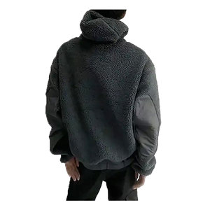 Vente en gros de sweats à capuche pour hommes, coupe ample, motif à carreaux, doublure en sherpa, personnalisation complète, tissu de qualité supérieure, fabriqué au Pakistan - Product Image 2
