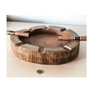 Accessoires pour fumeurs Cendrier naturel Stockage des cendres de cigares Nouveau cendrier en bois Vente élevée Cendrier à cigares industriel de style européen - Product Image 5