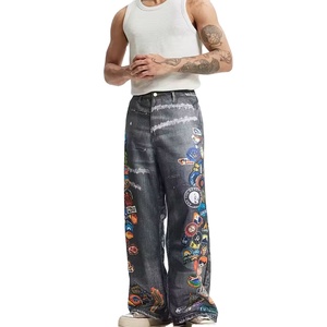 Custom Streetwear Vintage Raw Red Tornado Selvedge <b>Jeans</b> Denim Pants Baggy Fit Men Trouser Men's Raw Denim <b>Jeans</b> Whole Sale 2024 - Product Image 1